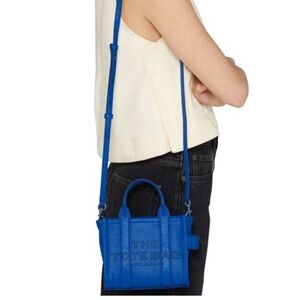 Marc Jacobs Blue Crocodile Embossed Crossbody Bag